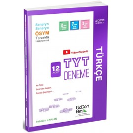 ÜçDörtBeş Yayınları TYT Türkçe 12 li Deneme